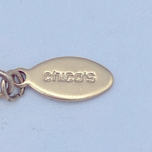 Chicos Nectarine Seed Bead Tassel Necklace Part Of Taylor Collection - Picture 5 of 9